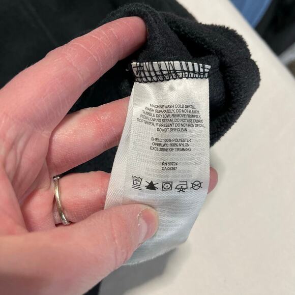 Columbia Three Lakes Snap Button Pullover Fleece Jacket Black Size 1X women’s - Picture 4 of 5